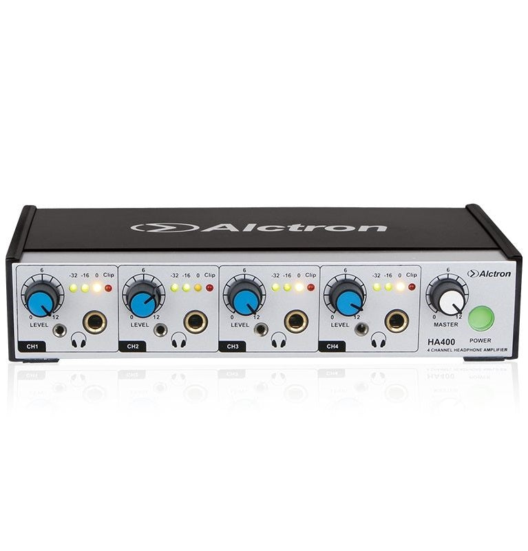 ALCTRON HA400 V2 PREAMPLIFICATORE 4 CUFFIE AMPLIFICATORE CUFFIA DESKTOP 4 INGRESSI + ALIMENTATORE - TechSoundSystem.com