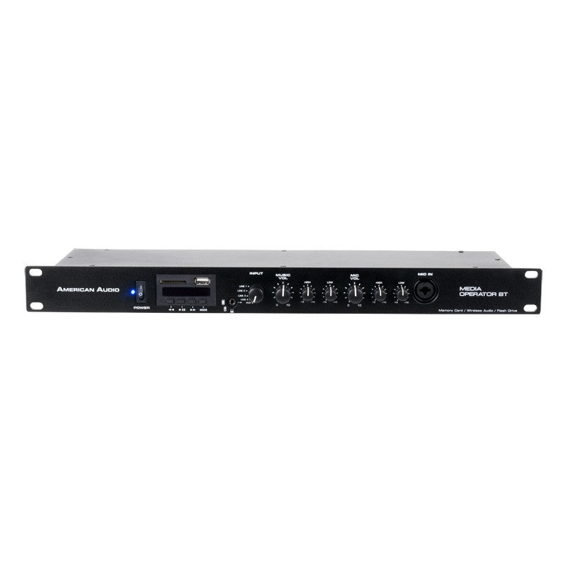 AMERICAN AUDIO MEDIA OPERATOR BT LETTORE MP3 USB SCHEDE SD - BLUETOOTH A RACK - TechSoundSystem.com