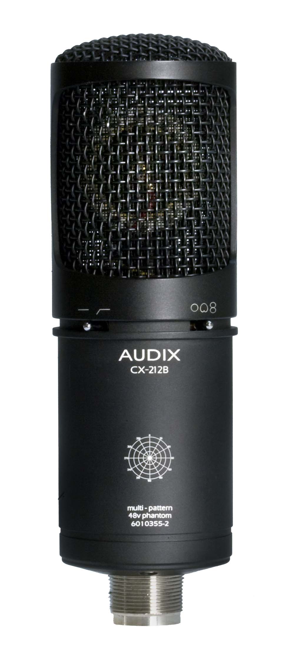 AUDIX CX212B MICROFONO A CONDENSATORE DA STUDIO MULTI PATTERN PER VOCE E STRUMENTI + SHOCKMOUNT + CUSTODIA - TechSoundSystem.com