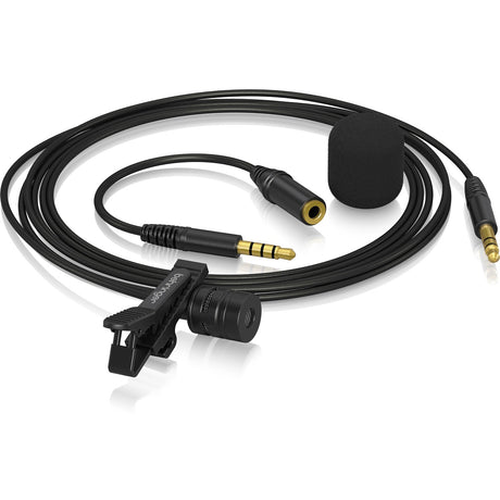 BEHRINGER BC LAV GO MICROFONO LAVALIER PER BROADCAST E BODYPACK CON BORSA - TechSoundSystem.com