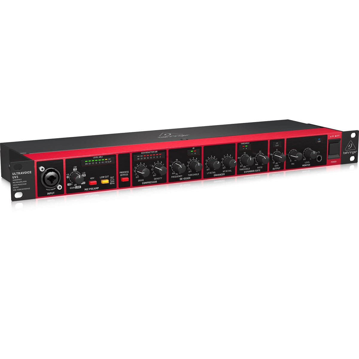 BEHRINGER UV1 ULTRAVOICE CHANNEL STRIP E INTERFACCIA AUDIO EX-DEMO - TechSoundSystem.com