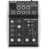 BEHRINGER XENYX 502S MIXER 5 INGRESSI CON INTERFACCIA STREAMING USB - TechSoundSystem.com