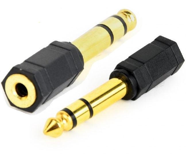 CABLEXPERT SPINA ADATTATORE AUDIO DA 6,35 MASCHIO MM A 3,5 MM FEMMINA - TechSoundSystem.com