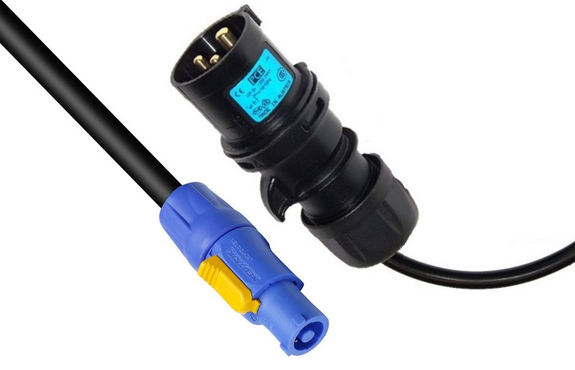 CAVO ALIMENTAZIONE RETE 2 MT NEUTRIK POWERCON 20A NAC3FCA A PCE-013-6X 16A-3P POWER-LINK-CORD ISOLAMENTO NEOPRENE H07RN-F 3X2.5MM2 - TechSoundSystem.com