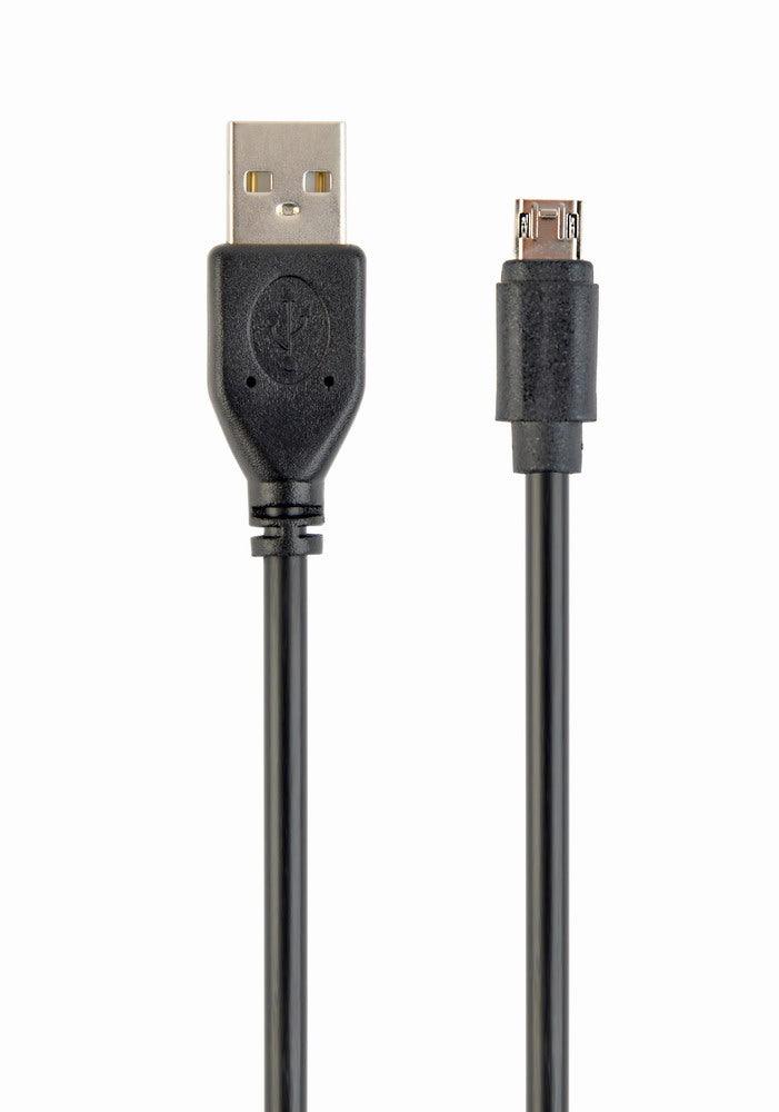 CABLEXPERT DOUBLE-SIDED MICRO-USB TO USB 2.0 AM CABLE, 1.8 M, BLACK - TechSoundSystem.com