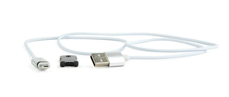 CABLEXPERT CAVI MAGNETICO MICRO USB, ARGENTO, 1 M - TechSoundSystem.com