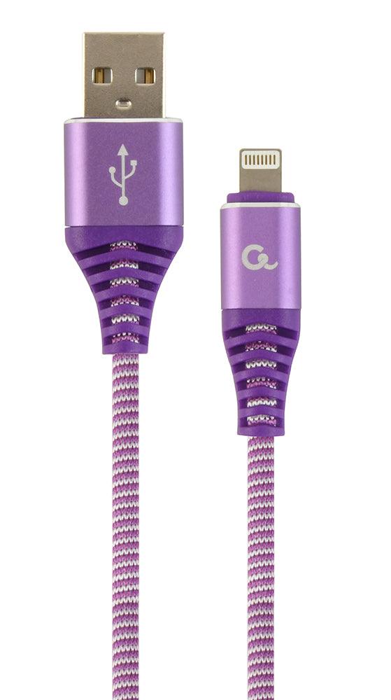 CABLEXPERT CAVO MICRO-USB INTRECCIATO IN COTONE CON CONNETTORI METALLICI, 2 M - TechSoundSystem.com