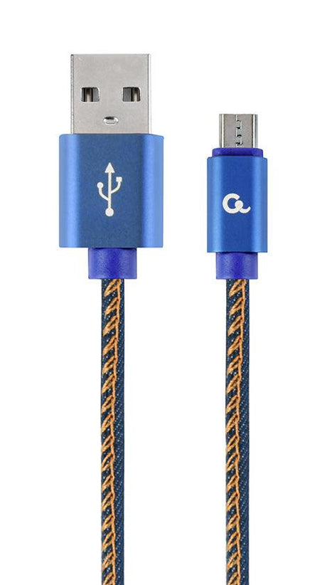 CABLEXPERT CAVO MICRO-USB INTRECCIATO IN COTONE CON CONNETTORI METALLICI, 2 M - TechSoundSystem.com