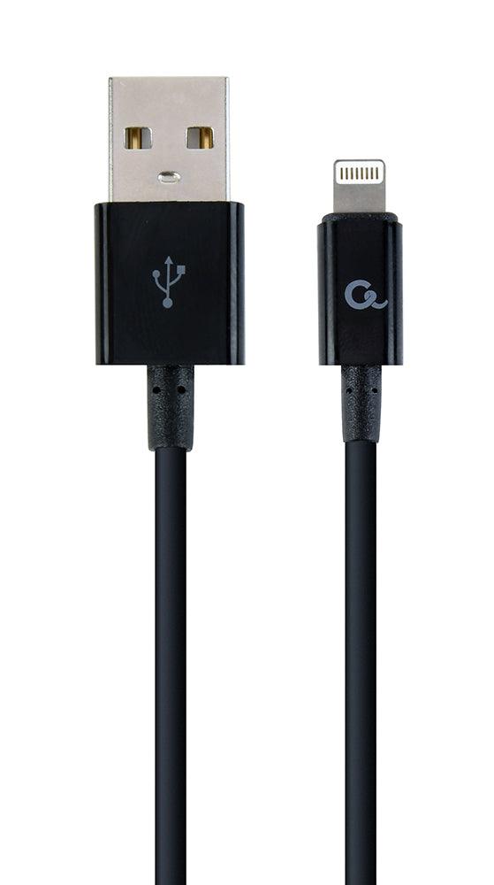 CABLEXPERT 8-PIN CHARGING AND DATA CABLE, 1 M, BLACK - TechSoundSystem.com