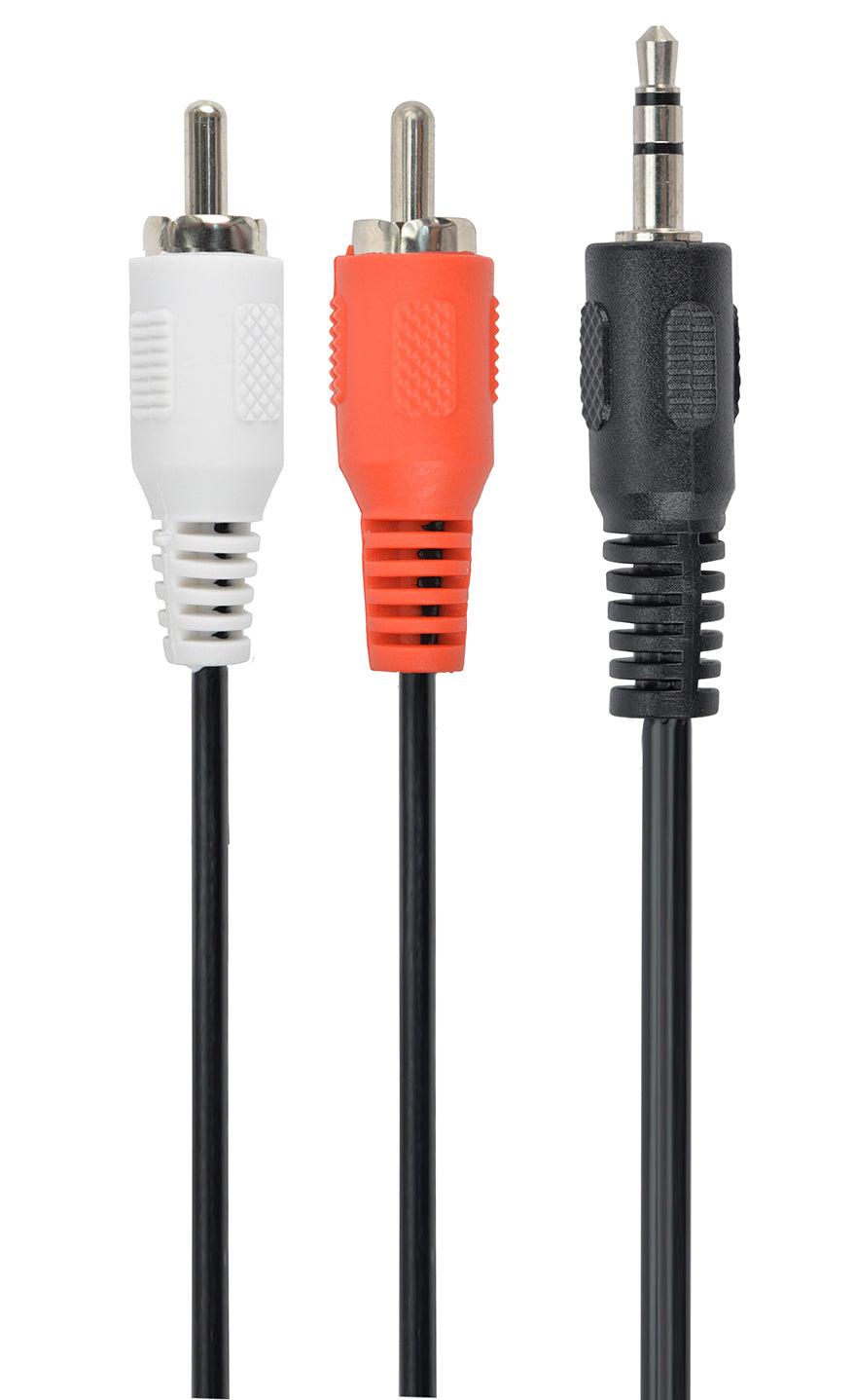 CABLEXPERT 3.5 MM STEREO TO RCA PLUG CABLE, 2.5 M - TechSoundSystem.com