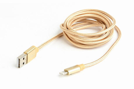 CABLEXPERT CAVO MICRO-USB INTRECCIATO IN COTONE CON CONNETTORI METALLICI, 1,8 M, NERO - TechSoundSystem.com