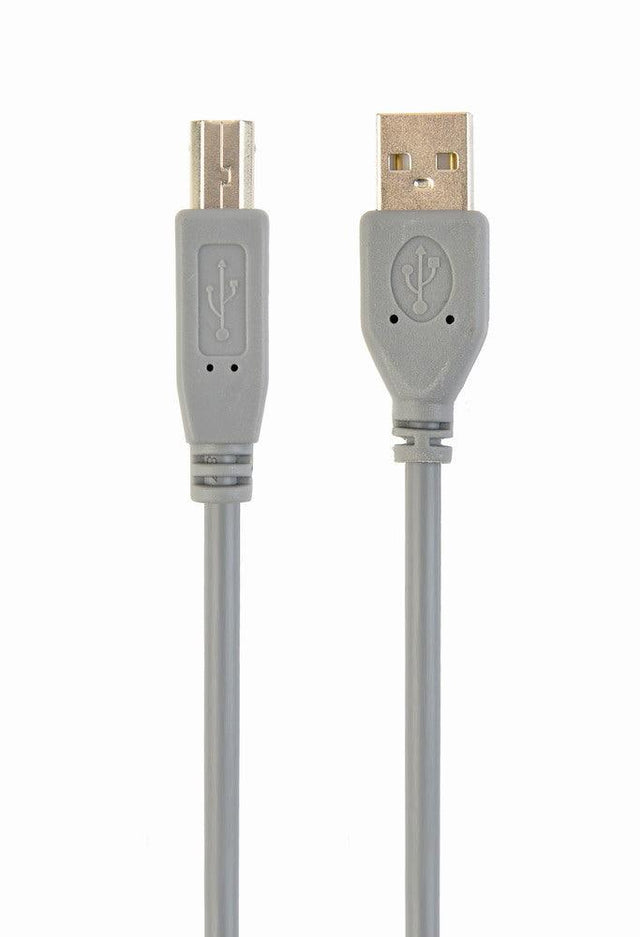 CABLEXPERT USB 2.0 A-PLUG B-PLUG 6FT CABLE, GREY COLOR - TechSoundSystem.com