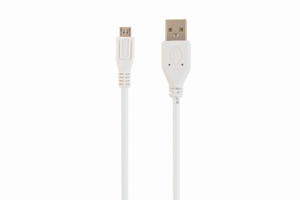 CABLEXPERT MICRO-USB CABLE, 1.8 M, WHITE - TechSoundSystem.com