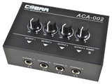 COBRA ACA-002 AMPLIFICATORE PER CUFFIE 4 CANALI 1 IN JACK - RCA 4 OUT JACK 6,35 MM - TechSoundSystem.com