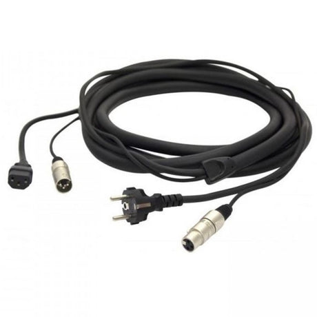 COBRA CMA-S05 CAVO PHONO-RETE 5 MT DA XLR MASCHIO PRESA IEC VDE A XLR FEMMINA SPINA SCHUKO