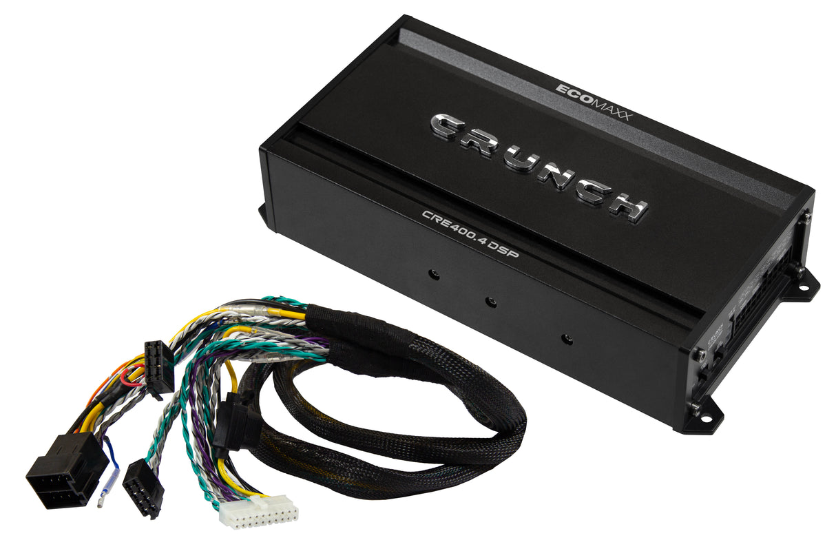 Crunch CRE400.4DSP-ISO Amplificatore 4 canali con DSP + CAVO ISO PLUG&PLAY