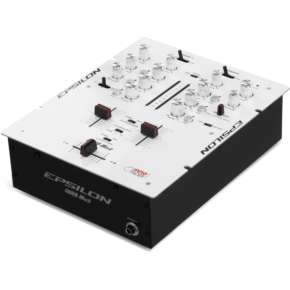 EPSILON INNO-MIX2 MIXER WHITE CON 2 CANALI FEADER INTEGRATO BIANCO - TechSoundSystem.com