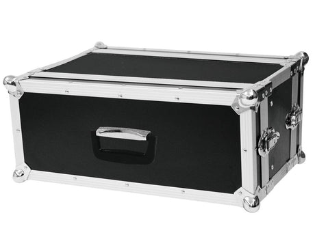 ROADINGER RK3HU FLIGHT CASE PROFESSIONALE PER 3 UNITA' RACK MEZZO PROFONDO IN LEGNO E ALLUMINIO