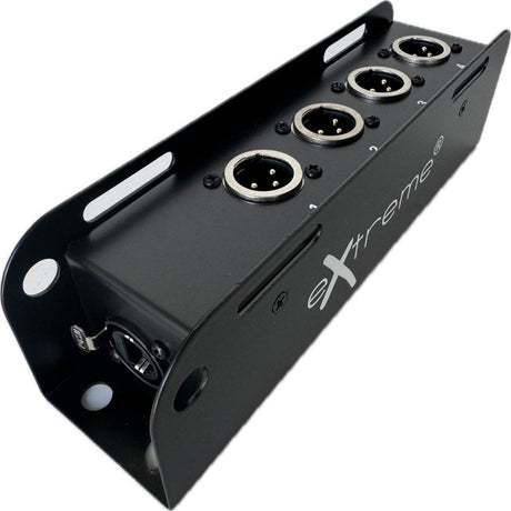 EXTREME SB4XMCAT MINI STAGEBOX EXTENDER AUDIO - DMX SU RJ45 CON 4 CONNETTORI XLR MASCHIO - TechSoundSystem.com