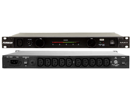 FURMAN PL-PLUS CE DISTRIBUTORE PLPLUSCE CONDIZIONATORE DI RETE 230V AC 11 PRESE IEC MONTAGGIO A RACK 1U + LAMPADE RETRATTILI