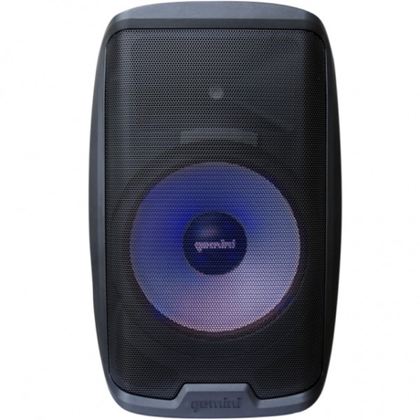 GEMINI AS2108 BT LT CASSA ATTIVA 2 VIE 500W PICCO WOOFER LUMINOSO 8" 2 CANALI CON LETTORE MP3 BLUETOOTH USB SD