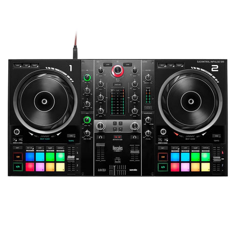 HERCULES DJ CONTROL INPULSE 500 CONTROLLER DIGITALE 2 DECK USB PER DJ