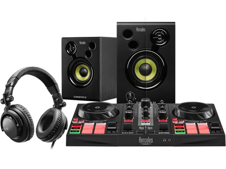 HERCULES DJ LEARNING KIT MK2 BUNDLE PER DJ CON CONTROLLER MONITOR E CUFFIE