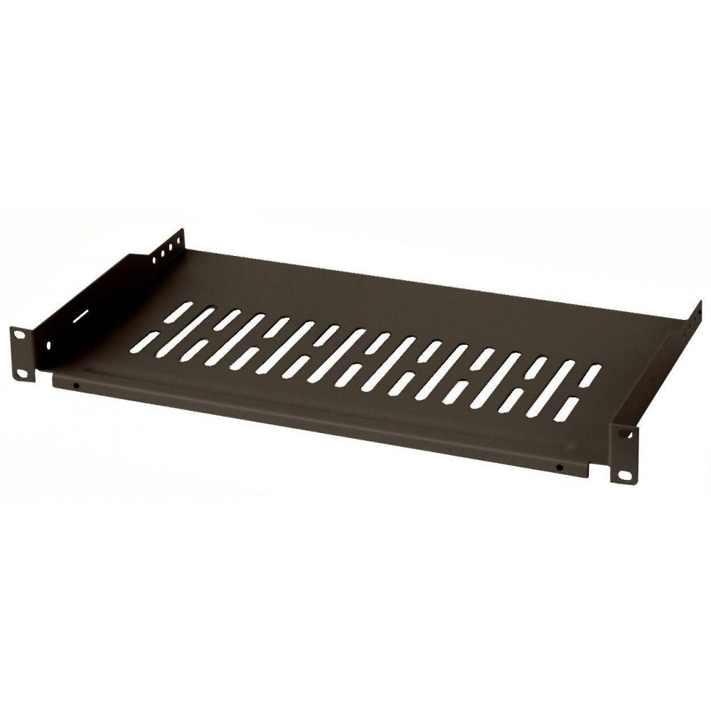 INTELLINET I-CASE TRAY-250BK MENSOLA CON RIPIANO FISSO FORATO DA 1 UNITA' RACK 19" - TechSoundSystem.com