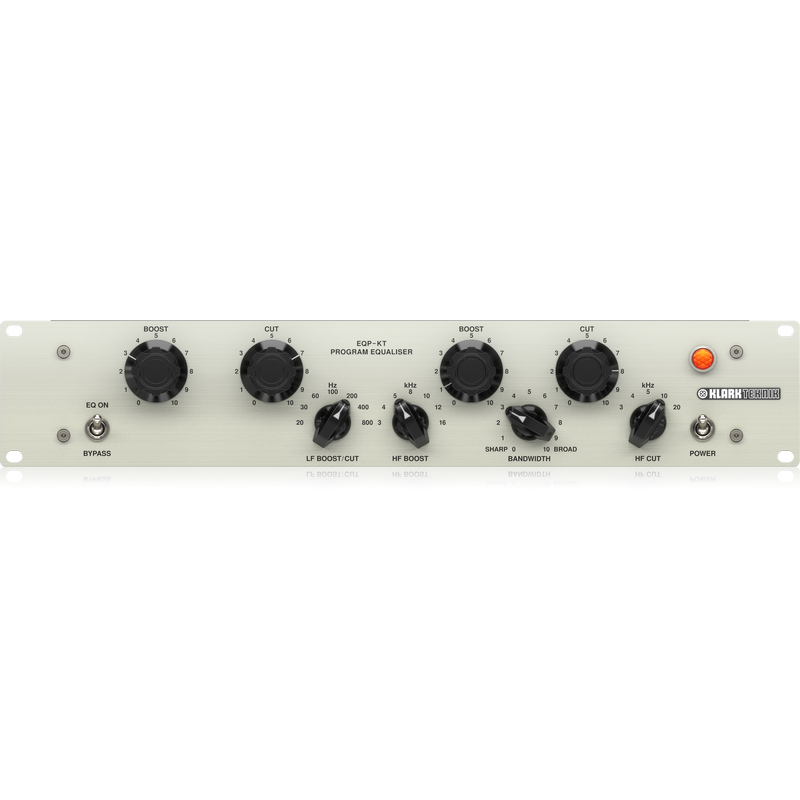 KLARK TEKNIK EQP-KT EQUALIZZATORE VALVOLARE 1 CANALE 2 BANDE FREQUENZA COMMUTABILE E BYPASS - TechSoundSystem.com