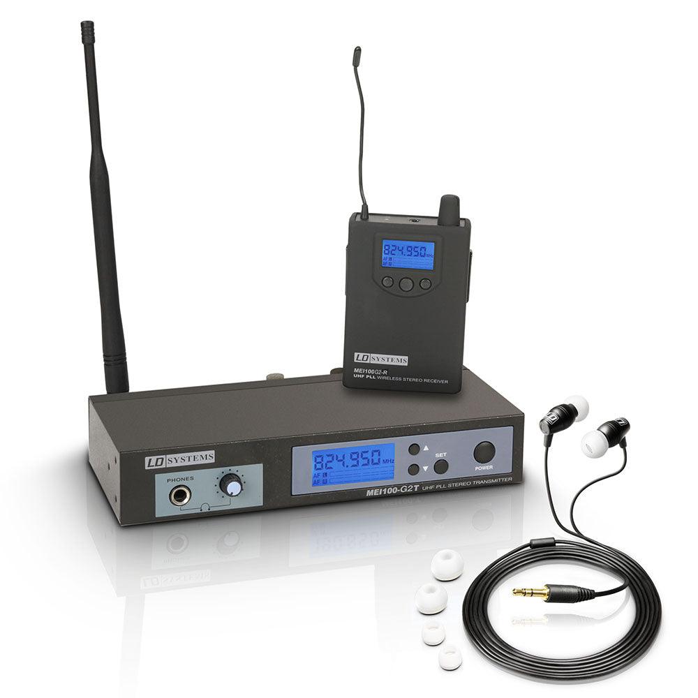 LD SYSTEMS MEI 100 G2 B6 SISTEMA WIRELESS IN EAR MONITOR UHF 655 - 679 MHZ - TechSoundSystem.com