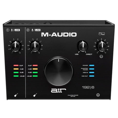 M-AUDIO AIR 192/6 INTERFACCIA AUDIO MIDI USB 2 IN / 2 OUT CON 2 INGRESSI MICROFONICI - TechSoundSystem.com