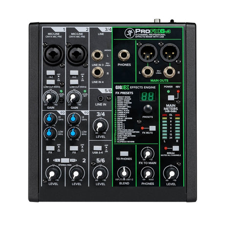 MACKIE PROFX6 V3 MIXER 6 CANALI CON ED EFFETTI PROFESSIONALI ED INTERFACCIA USB