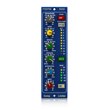 MIDAS 522 V2 COMPRESSORE / LIMITER CON CONTROLLO DELLA DINAMICA A RACK SERIE 500