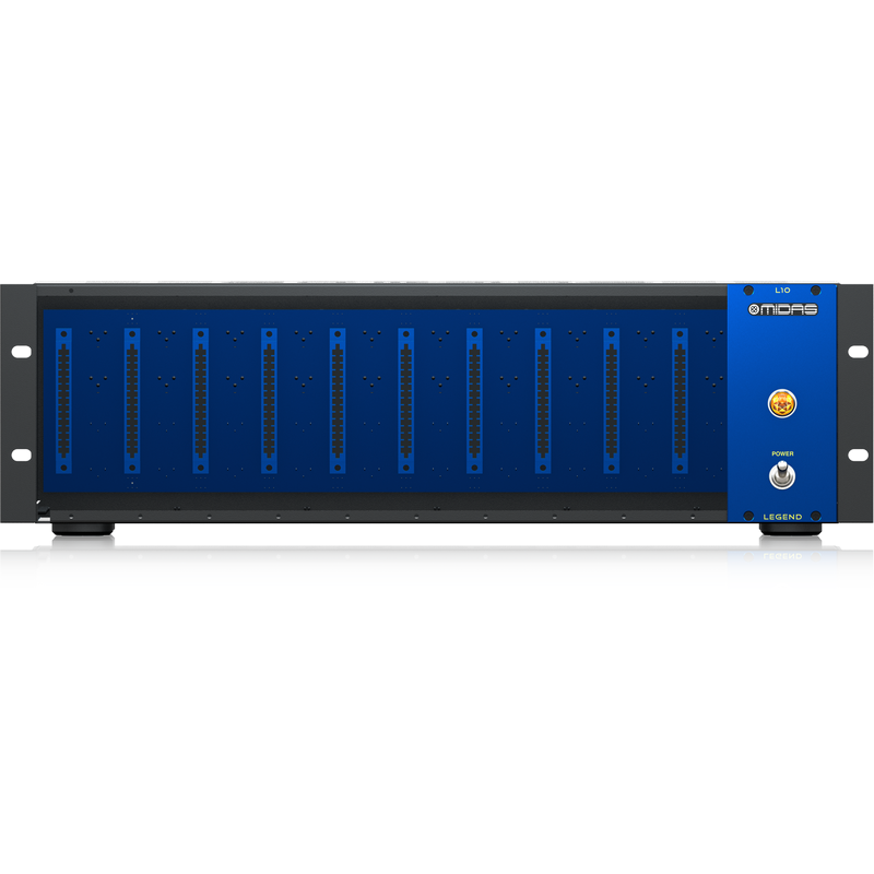 MIDAS LEGEND L10 LAUNCH POWER SUPPLY CHASSIS MONTAGGIO RACK 10 MODULI SERIE 500 - TechSoundSystem.com