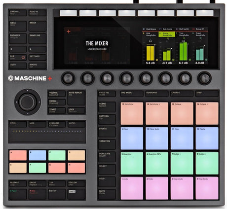 NATIVE INSTRUMENTS MASCHINE+ PLUS GROOVE BOX SAMPLER DRUM MACHINE E SINTETIZZATORE