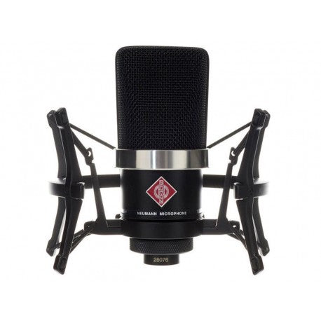 NEUMANN TLM102-MT STUDIO SET MICROFONO CONDENSATORE CARDIOIDE CAPSULA LARGA TLM-102 + SOSPENSIONE ELASTICA NERO