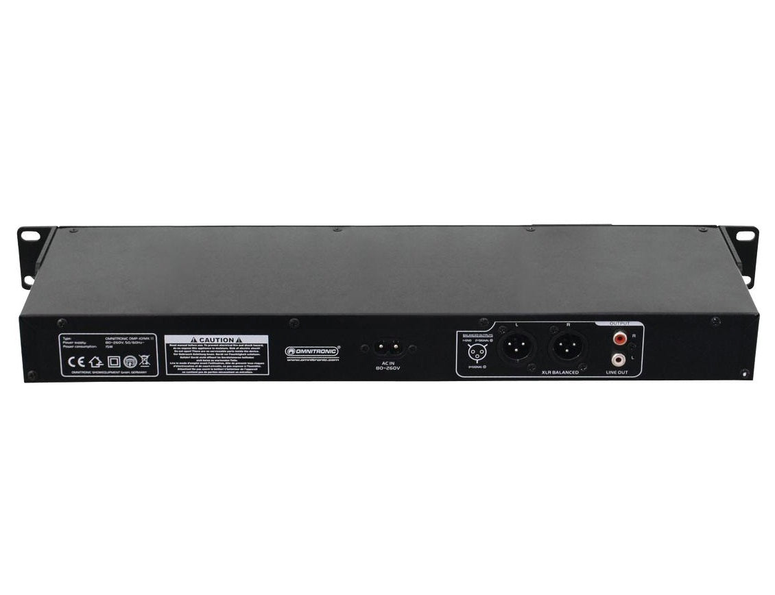 OMNITRONIC DMP-102 LETTORE USB-SD A RACK 1 UNITA' + INGRESSO MICROFONO XLR - TechSoundSystem.com