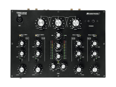 OMNITRONIC TRM402 MIXER ROTATIVO ANALOGICO 4 CANALI PER DJ