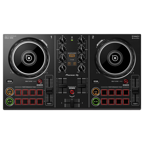 PIONEER DDJ-200 SMART CONTROLLER CONSOLLE PER DJ BLUETOOTH 2 CANALI