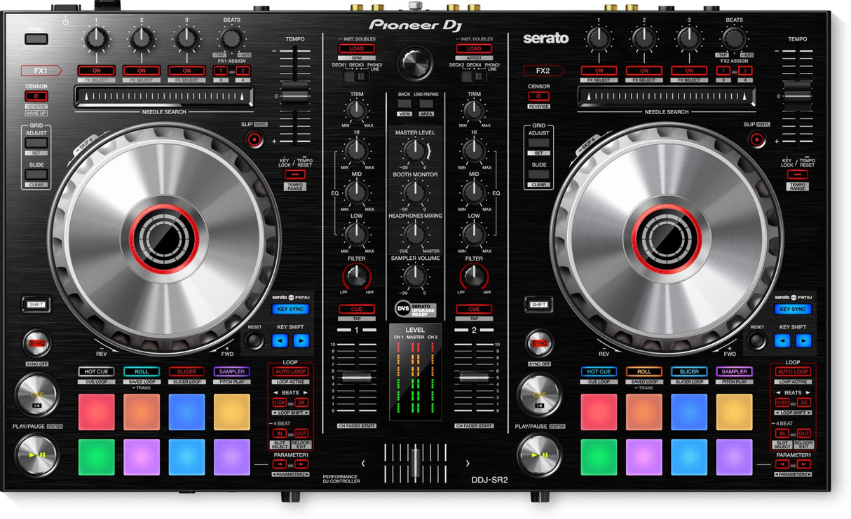 PIONEER DDJ-SR2 CONTROLLER DJ MIDI 2 CANALI PER SERATO DJ - TechSoundSystem.com