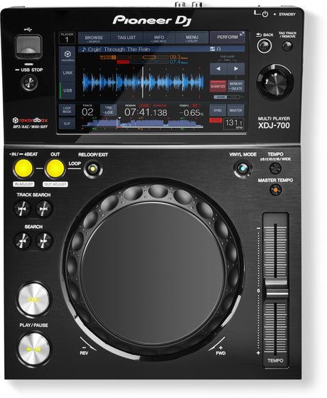 PIONEER XDJ700 DECK DIGITALE REKORDBOX USB MIDI LAN LCD TOUCH 7"