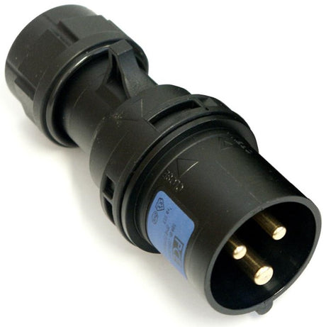 PCE-013-6X SPINA CEE 16A 3P (1P+N+T) 230V IP44 3POLI MASCHIO NERA MIDNIGHT SERIE BLACK PLUG