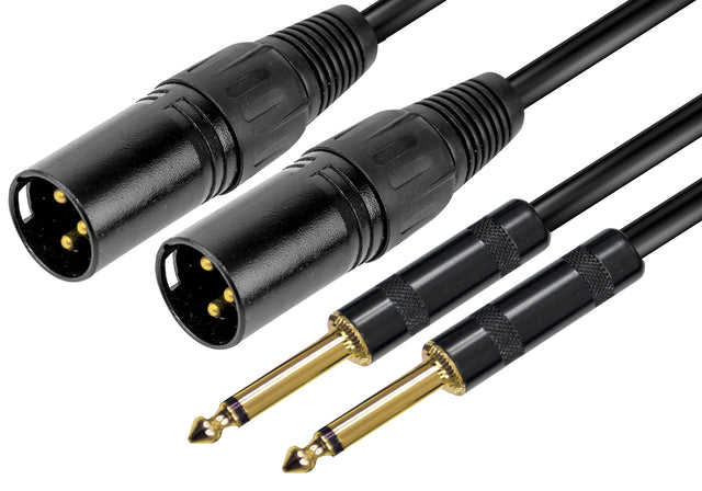 RIDEM RDM C103 Cavo 2 x XLR M / 2 x 6,3mm jack mono - 3mt - TechSoundSystem.com