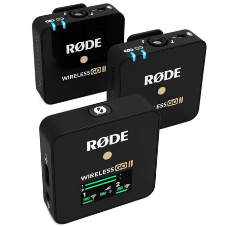 RODE WIRELESS GO II SISTEMA MICROFONICO COMPATTO 2 CANALI 2.4GHZ 128 BIT