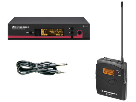 SENNHEISER EW172-G3 KIT WIRELESS PROFESSIONALE PER CHITARRA E BASSO UHF + CAVO STRUMENTO - TechSoundSystem.com