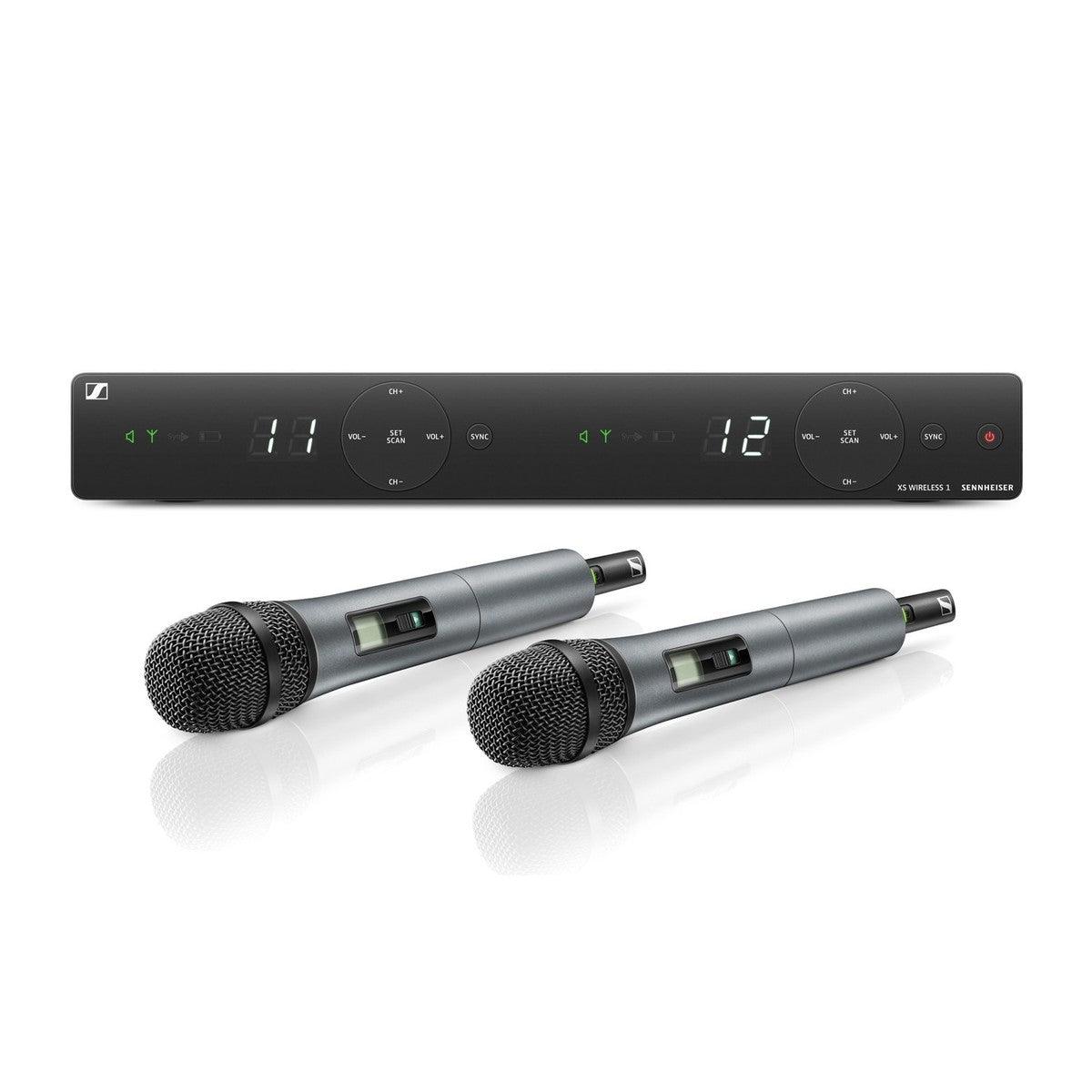 SENNHEISER XSW 1 835 DUAL VOCAL SET MICROFONI + RICEVITORE SISTEMA WIRELESS BANDA A - TechSoundSystem.com