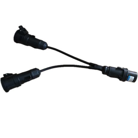 ELGA SPLITTER CEE IP54 CAVO FR2OR3G2,5MMQ SDOPPIO DA SPINA 16A 3 POLI 2P+T A 2 PRESE 16A - TechSoundSystem.com