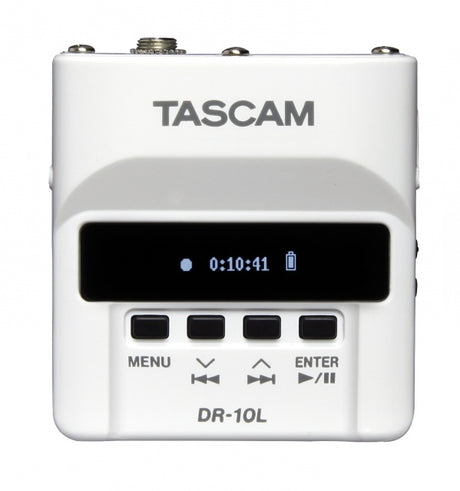 TASCAM DR 10LW REGISTRATORE AUDIO DIGITALE CON MICROFONO LAVALIER BIANCO