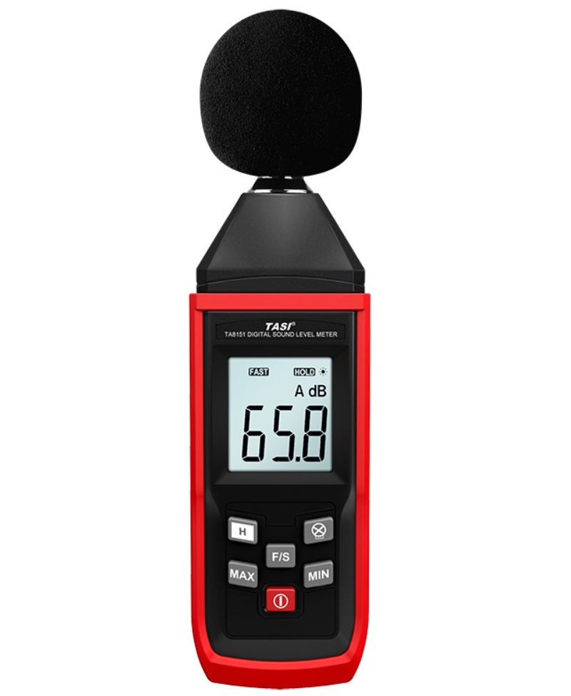 TASI TA8151 FONOMETRO DIGITALE DISPLAY LCD DIGITAL SOUND LEVEL METER TESTER + CUSTODIA - TechSoundSystem.com