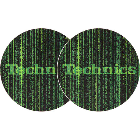 TECHNICS SLIPMATS TAPPETINI GIRADISCHI LOGO MATRIX COPPIA TAPPETINI